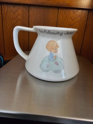 Precious Moments "I'm Following Jesus" Mug. 1986