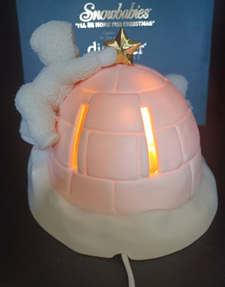 Snowbabies Dept. 56 "I'll be home for Christmas" lighted figurine #62 VV MTS|95129