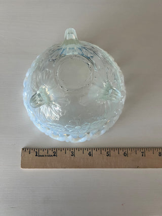 Vintage opalescent rose bowl RSV|96826