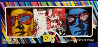 #62 VV2014 Elvis Presley Two Mugs + Hot Cocoa Mix Gift Set New NLA NOS