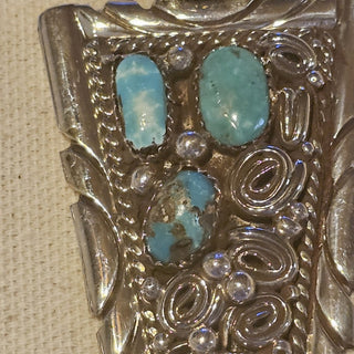 Navajo sterling turquoise pendant