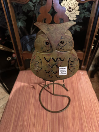 Decorative Metal owl tea light holder #47 VV MTS|97234