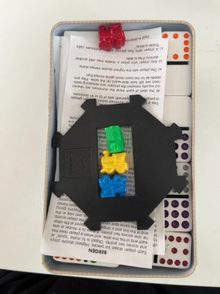Dominoes includes trains