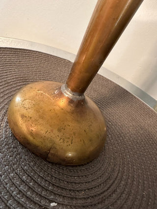 Vase Brass Horn 13" MTS
