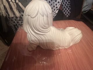 Vintage Mid Century Italian Ceramic Dog Ilsa Apso #47 VV MTS|109507