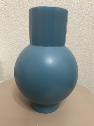 Teal Blue Ceramic Vase MTS|60500