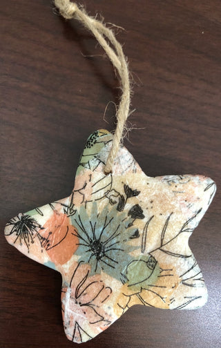Floral Decoupage Star RSV B22|98319