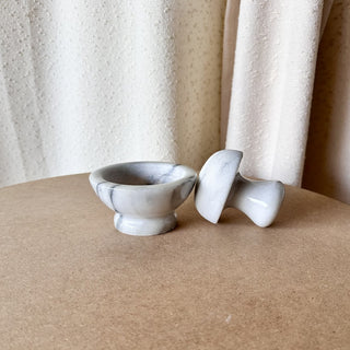 Marble Mortar & Pestle (LZD - RSV)|65355