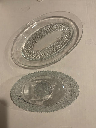 Vntg Indiana glass butter dish MTS|131545