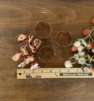 Set of 8 Copper Napkin Rings (LZD - RSV)|125212