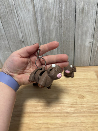 Highland Cow Wiggly Keychain RV