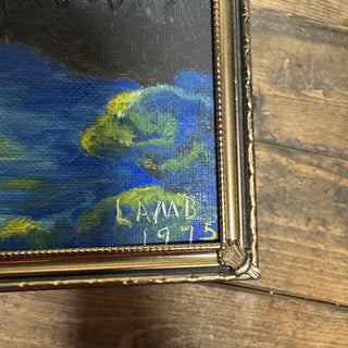 Vtg Signed Ola Lamb Original Landscape Art MTS|126247