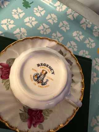 Vintage Teacup Regency Red Rose MTS|115394