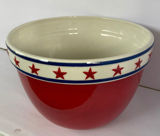 2 Qrt Red Bowl w/stars RSV|83365