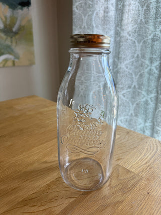 Glass Milk Bottle