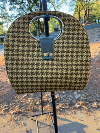 Vintage houndstooth purse