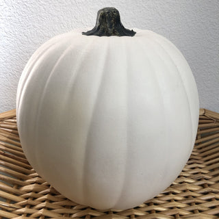 White Decorative Pumpkin MTS|111094