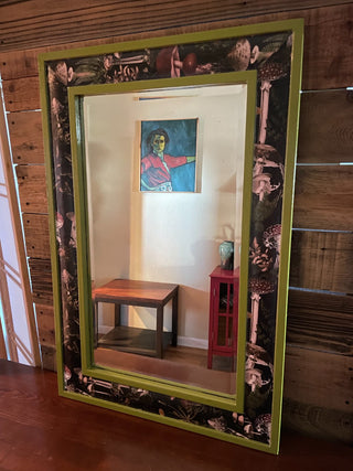 Upcycled Wall Mirror Mushroom Motif~ MTS|102352
