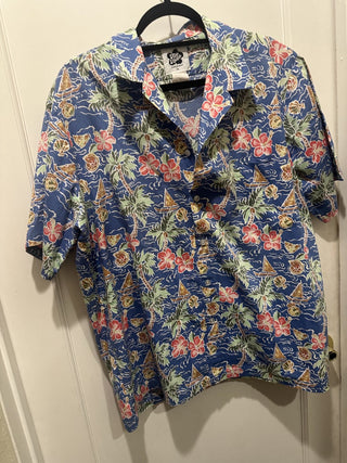 XL Hilo Hattie Hawaiian Short Sleeve Shirt #47 VV MTS VV