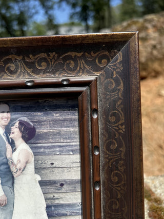 12F Wood Frame Gold Accent 9” x 7” RSV|78989