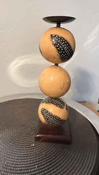 Candle Stand Feathers Native MTS