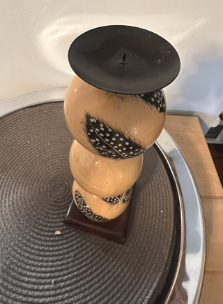 Candle Stand Feathers Native MTS
