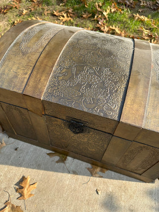 Chest Wood Tin LG|41482