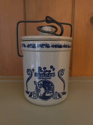 Vintage Cheese Crock with Lid    MTS