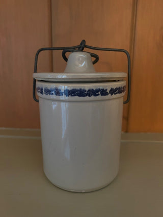 Vintage Cheese Crock with Lid    MTS