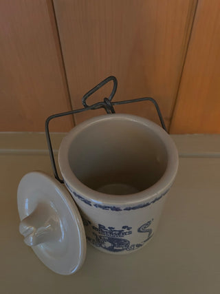 Vintage Cheese Crock with Lid    MTS