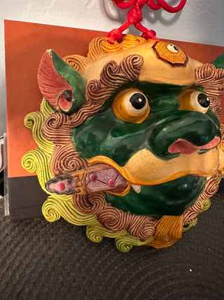 Chinese Lion Dance Clay Mask  MTS|91307
