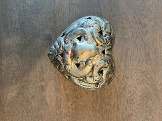 Silver plated heart box|60207