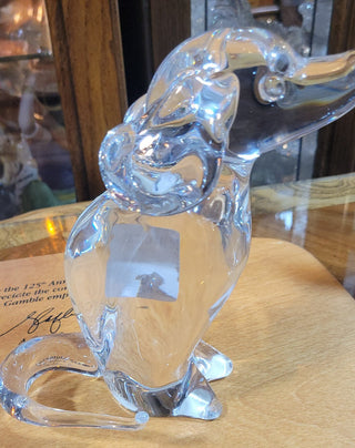 Glass Signed Dog Rcd