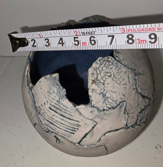 Sphere shaped ceramic pottery