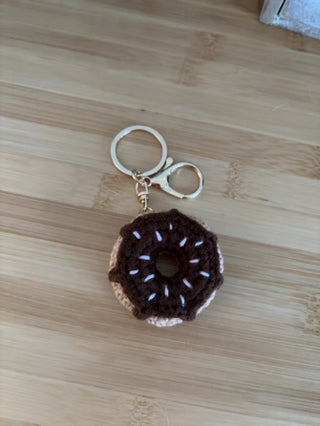 Crochet Donut Key Chain