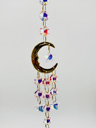 Suncatcher Gold Moon 3 Dangles RCD|81836