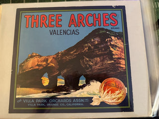 Three Arches Authentic Citrus Farm Crate Label EC110 MTS
