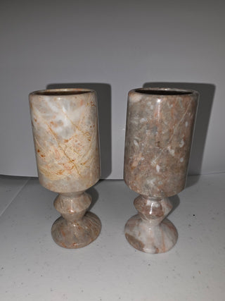 VTG marble shot glass ea