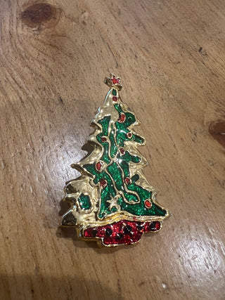 Vtg. Christmas Tree Pin MTS|124461