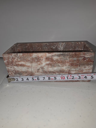 vintage pink marble holder/box
