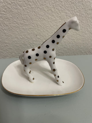 Ceramic Spotted Giraffe Trinket Dish #49 MTS|62157