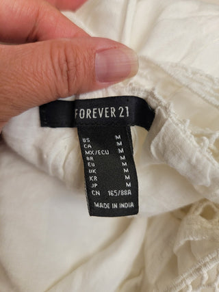 Forever 21 White Dress M RCD|95562