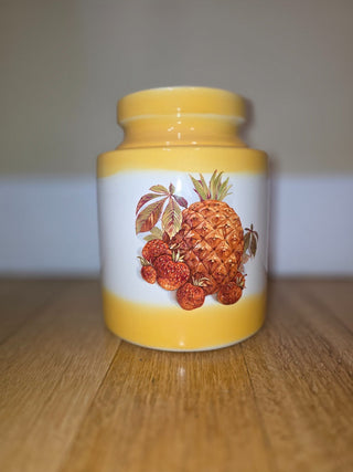MTS Vtg Pineapple & Strawberry Cookie Jar