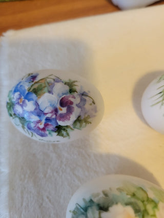 Vintage Hand Painted Easter Eggs, Signed Set of 5 RCD|60936