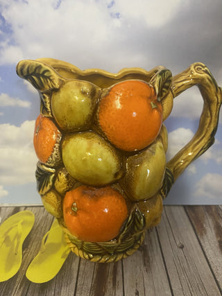Inarco orange/fruit pitcher approx. 7” high RCD|53668