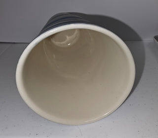 Forest Ceramic Co. Ocean Strata Pottery Pint Glass Tumbler 5-3/4”
