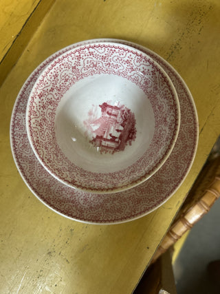 12F Pink Pantheon R&M Bowl & Saucer MTS|70814