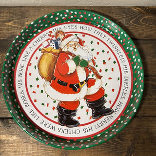 Vintage Santa Claus Tin Serving Tray MTS|125468