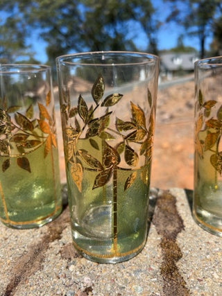 SET OF 4 vintage Culver Starlyte Highball/Tumbler Glasses