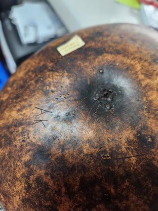 Hand Carved Gourd Vase Made in Kenya  MTS|114674